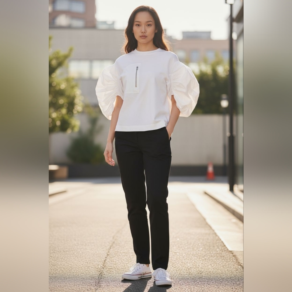 Authentic Alexander McQueen Parka T-shirt Size Euro 40 (flaws)